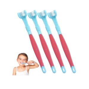 Autism Toothbrush Kids, 4PCS 3-Sided Sensory Toothbrush