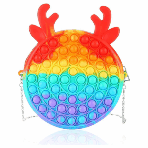 Pop Fidget it Purse Bags Toys for Girls (Red)