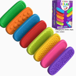8PCS Texture Fidget Toy, Textured Elastic Sensory Strips