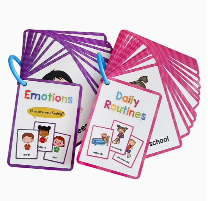 Emotions & Daily Routines Flash Cards