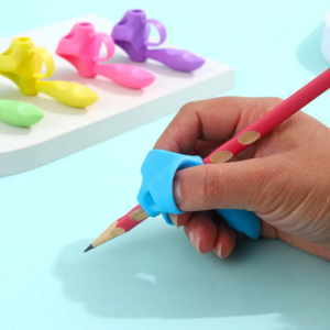 Five Finger Silicone Pencil Grip for Kids Handwriting (Pack of 5) Assorted