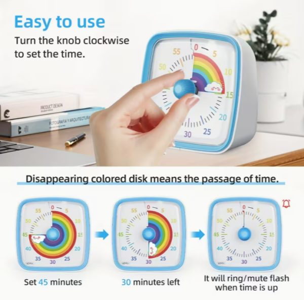 Focus Time Visual Visual Focus Timer (60-Minute) – NeuroPlay Kenya