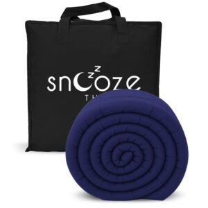 Luxury Weighted Blanket – 3 kg/ 90cm x 190cm, Blue (Snooze Therapy UK)