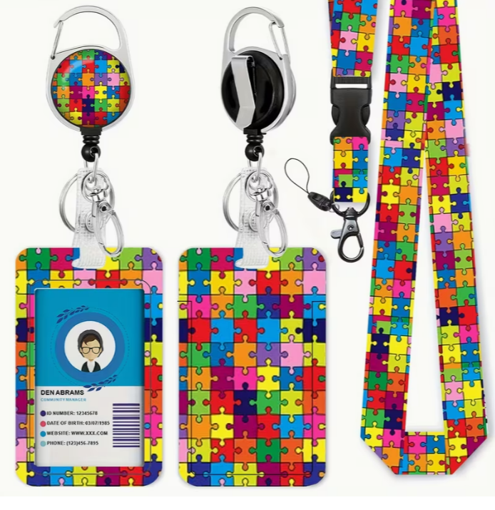 Autism Awareness Lanyard